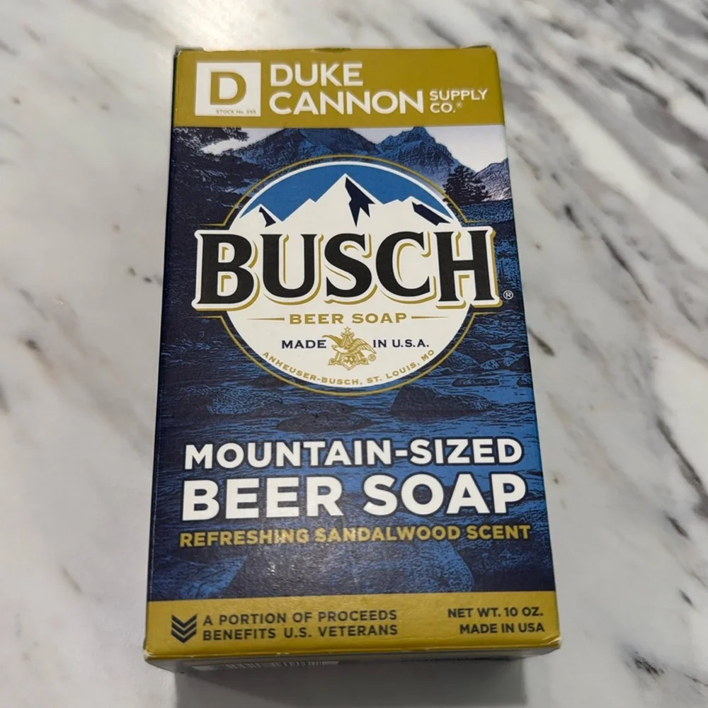 Duke Canon Busch Beer‎ Soap Refreshing Sandalwood Scent NIB